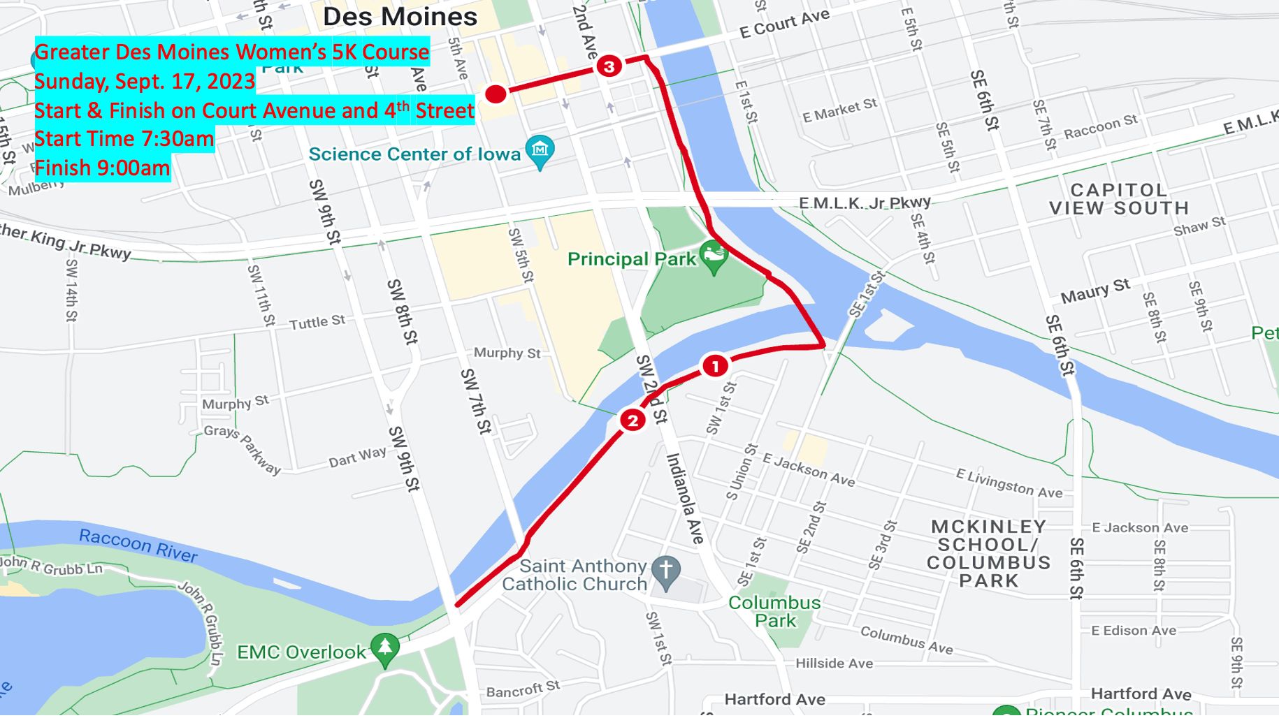 Greater Des Moines Women’s Half Marathon and 5K